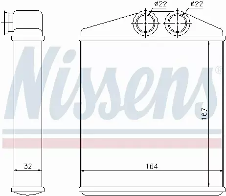 NISSENS NAGRZEWNICA 72661 