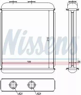 NISSENS NAGRZEWNICA 72662 