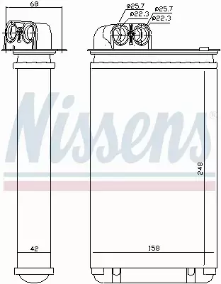 NISSENS NAGRZEWNICA 72936 