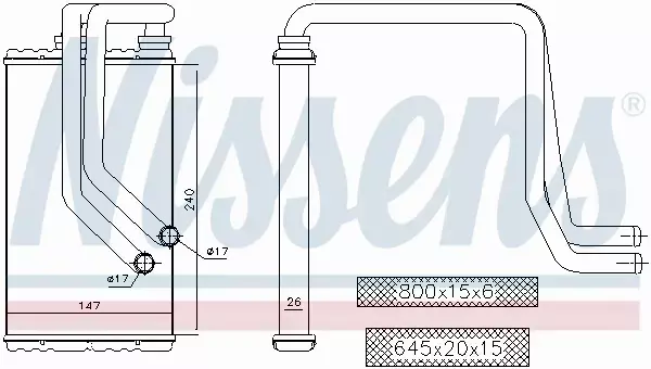 NISSENS NAGRZEWNICA 72956 