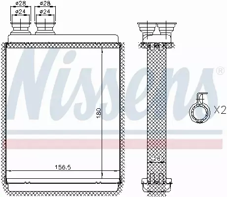 NISSENS NAGRZEWNICA 72986 