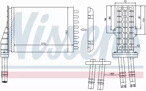 NISSENS NAGRZEWNICA 73258 