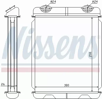 NISSENS NAGRZEWNICA 73341 