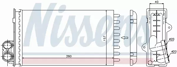 NISSENS NAGRZEWNICA 73362 