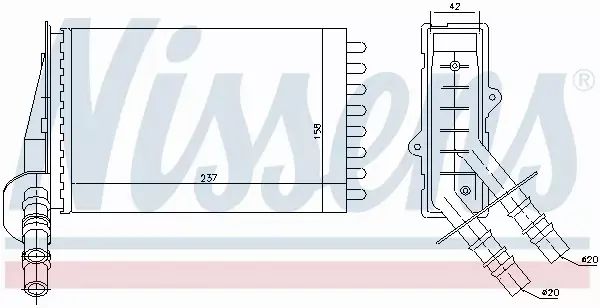 NISSENS NAGRZEWNICA 73374 