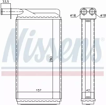 NISSENS NAGRZEWNICA 73385 