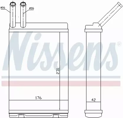 NISSENS NAGRZEWNICA 73642 