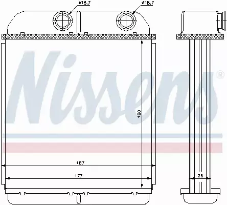 NISSENS NAGRZEWNICA 73644 