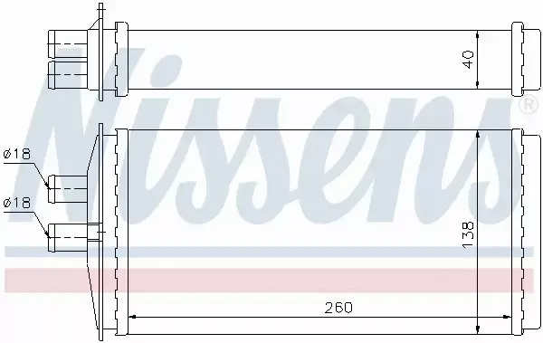 NISSENS NAGRZEWNICA 73655 