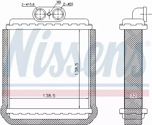 NISSENS NAGRZEWNICA 73751 