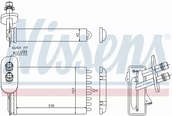 NISSENS NAGRZEWNICA 73921 