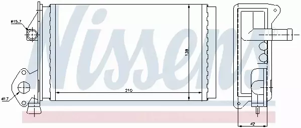 NISSENS NAGRZEWNICA 73964 