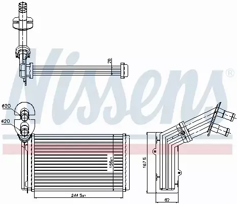 NISSENS NAGRZEWNICA 73973 