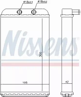 NISSENS NAGRZEWNICA 73986 