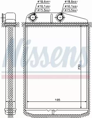 NISSENS NAGRZEWNICA 73989 