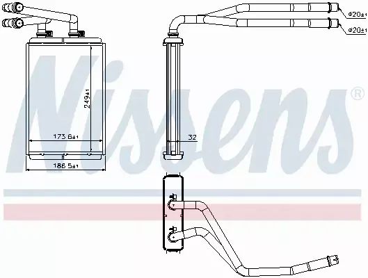 NISSENS NAGRZEWNICA 73990 