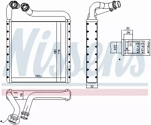 NISSENS NAGRZEWNICA 73994 