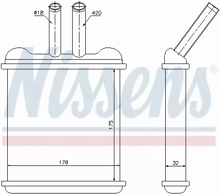 NISSENS NAGRZEWNICA 76502 