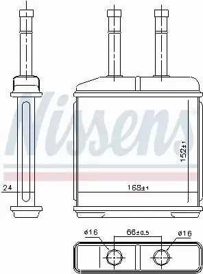 NISSENS NAGRZEWNICA 76506 