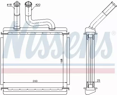 NISSENS NAGRZEWNICA 76507 