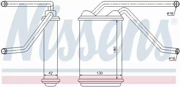 NISSENS NAGRZEWNICA 76511 