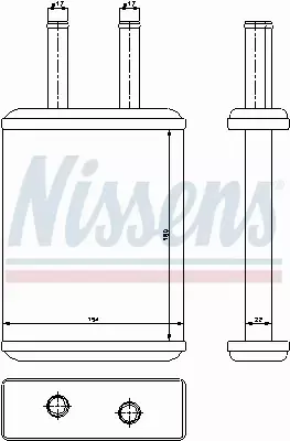 NISSENS NAGRZEWNICA 77524 