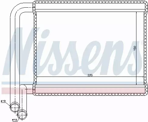 NISSENS NAGRZEWNICA 77527 