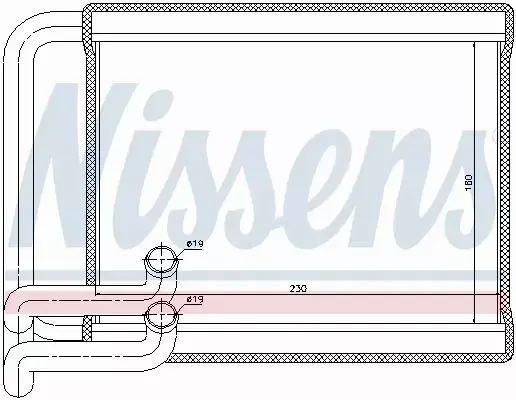 NISSENS NAGRZEWNICA 77534 