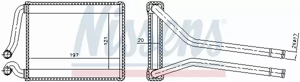 NISSENS NAGRZEWNICA 77537 