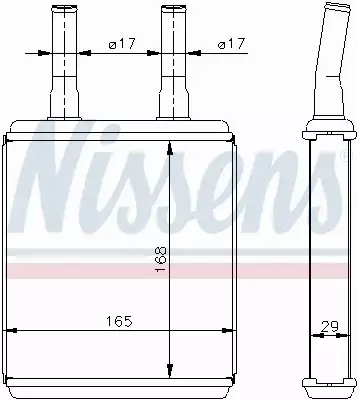 NISSENS NAGRZEWNICA 77604 