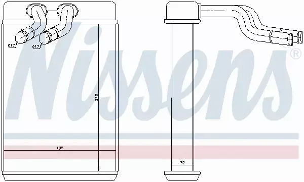 NISSENS NAGRZEWNICA 77610 