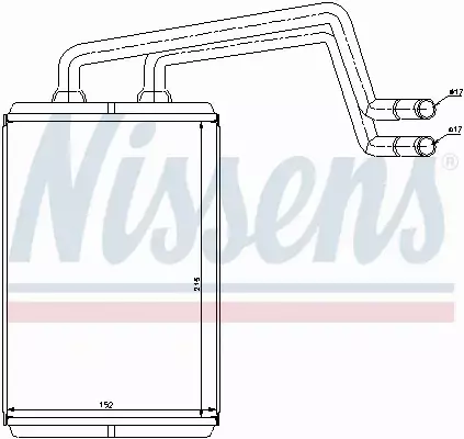 NISSENS NAGRZEWNICA 77612 