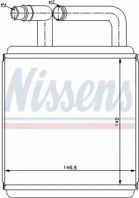 NISSENS NAGRZEWNICA 77618 