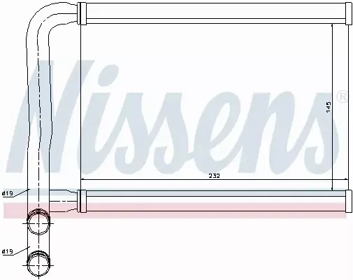 NISSENS NAGRZEWNICA 77631 