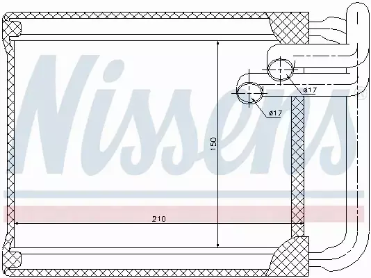 NISSENS NAGRZEWNICA 77632 