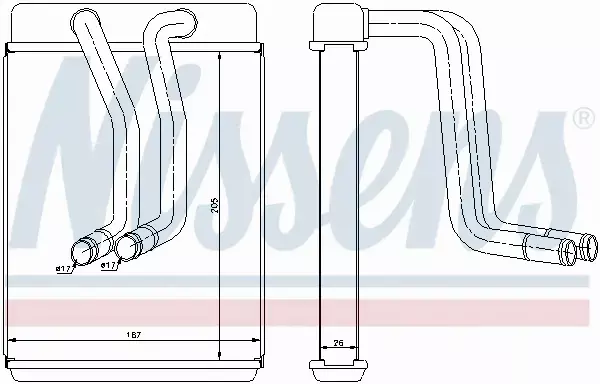 NISSENS NAGRZEWNICA 77634 