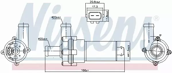 NISSENS POMPA WODY 831052 