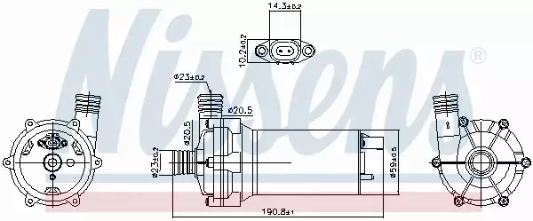 NISSENS POMPA WODY 831062 