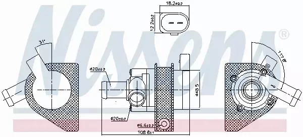 NISSENS POMPA WODY 831071 