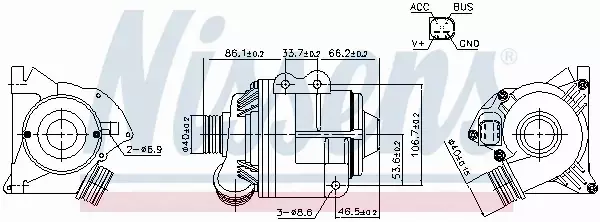 NISSENS POMPA WODY 831075 