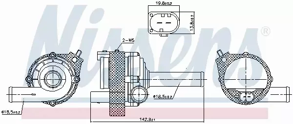 NISSENS POMPA WODY 831077 