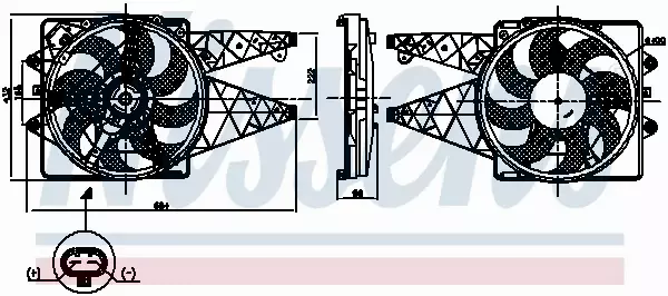 NISSENS WENTYLATOR CHŁODNICY 850008 