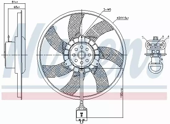 NISSENS WENTYLATOR CHŁODNICY 850061 