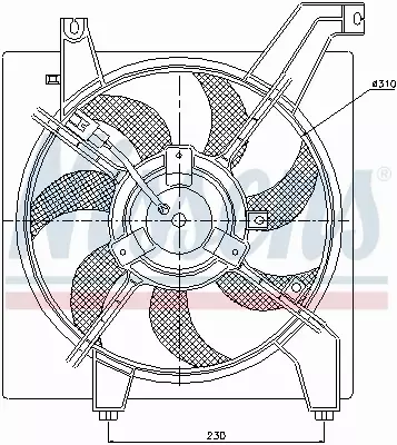 NISSENS WENTYLATOR CHŁODNICY 85034 