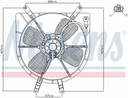 NISSENS WENTYLATOR CHŁODNICY 85043 