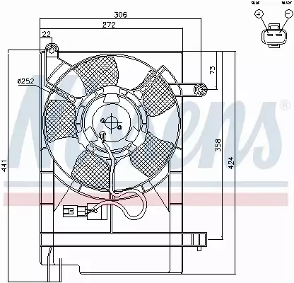 NISSENS WENTYLATOR CHŁODNICY 85062 