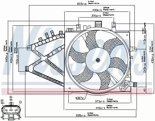 NISSENS WENTYLATOR CHŁODNICY 85190 