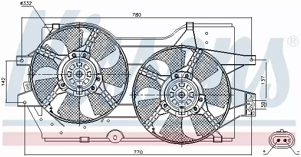 NISSENS WENTYLATOR CHŁODNICY 85288 