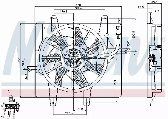 NISSENS WENTYLATOR CHŁODNICY 85289 