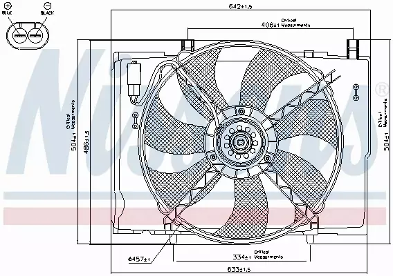 NISSENS WENTYLATOR CHŁODNICY 85290 